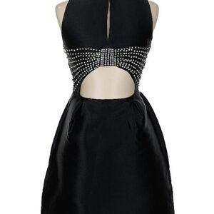 Kate Spade "Black Embellished Bow Back" Dress